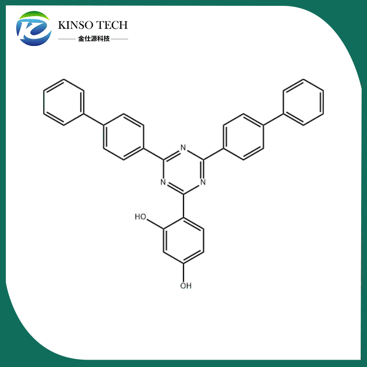 2- (2,4-dihidroxifenil) -4,6-bis (4-bifenilil) -1,3,5-triazină CAS 182918-16-7