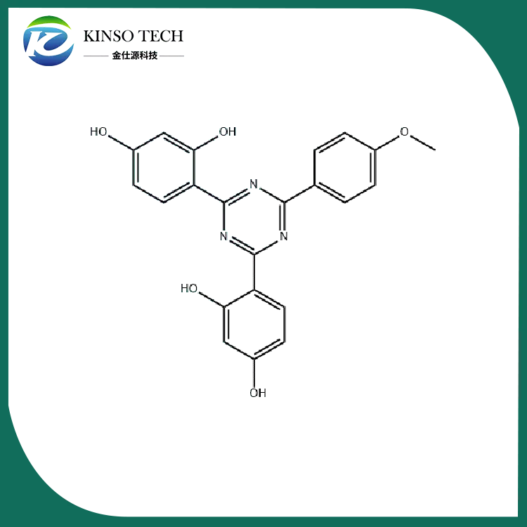 2- (4-metoxifenil) 4,6-bis- (2,4-dihidroxifenil) -1,3,5-triazină CAS 1440-00-2